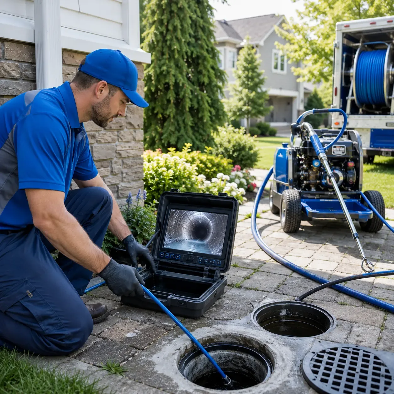 Outdoor drain cleaning professionals serving Shade, OH