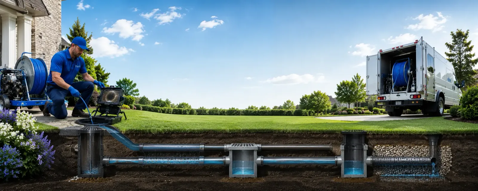 Outdoor drain cleaning information for Shade, OH
