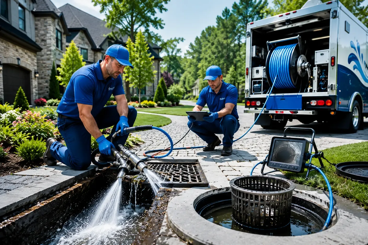 Local outdoor drain cleaning professionals in Shade, OH